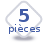 Nombre de pièces : 5